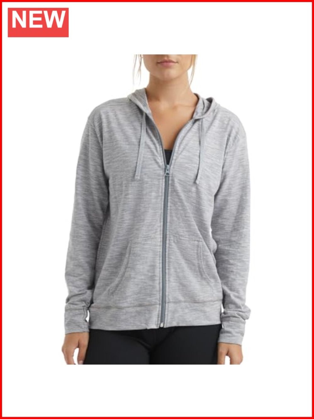 Hanes Textured Cotton Full Zip Hoodie Lightweight Zip Up Hooded Sweatshirt